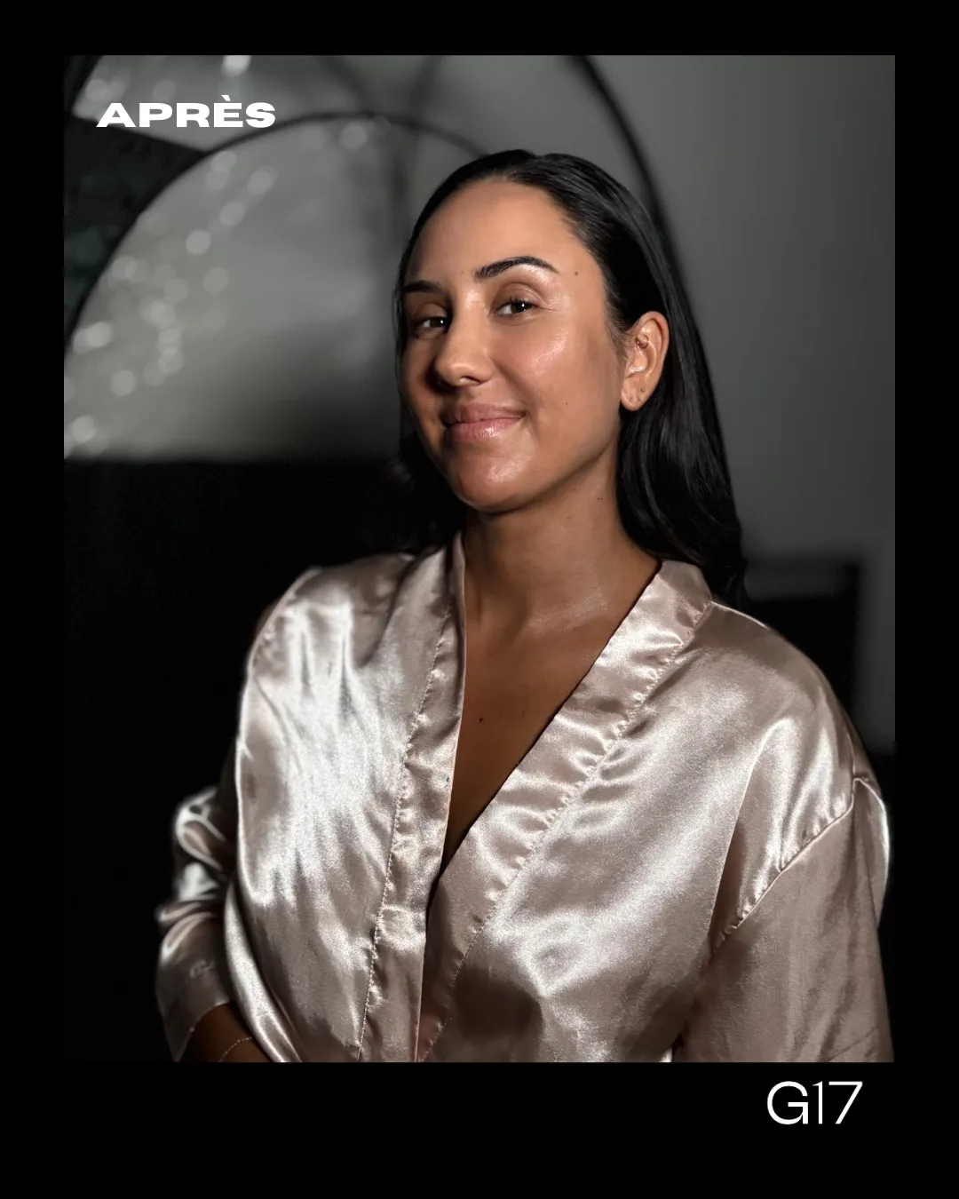 Alina juste après sa séance de spray tan GLOW17