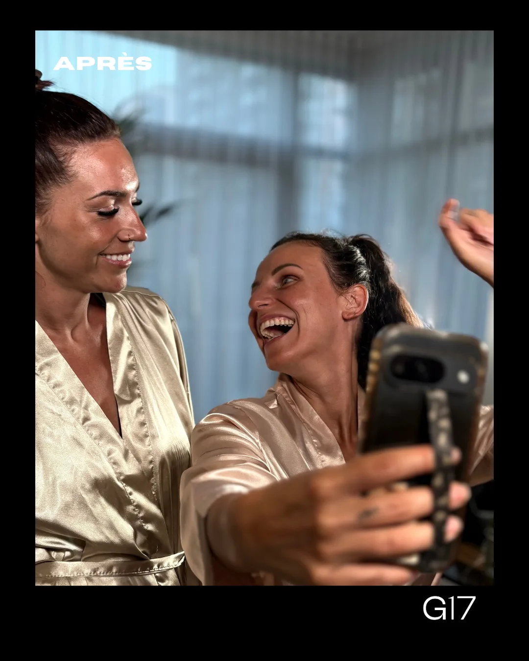Cath et Alex juste après leur séance de spray tan GLOW17